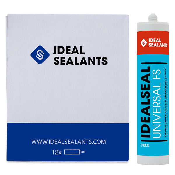 Idealseal Universal FS Multipurpose Food Safe Acetoxy Silicone Sealant Box of 12